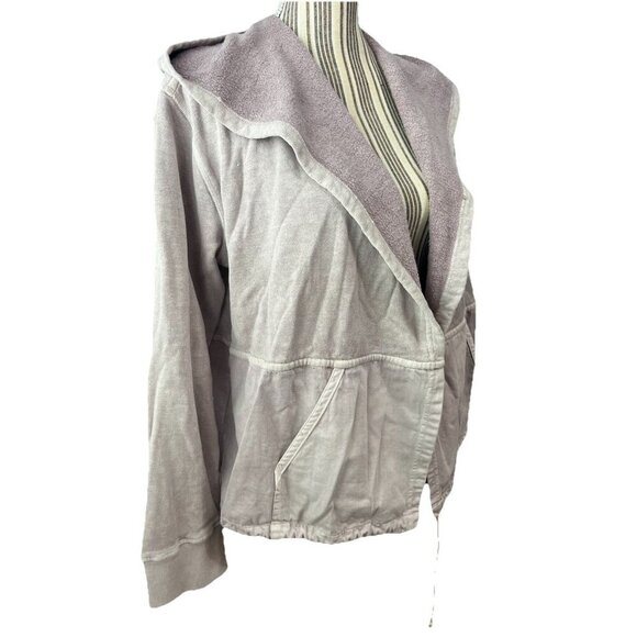 Toad & Co Hooded Jacket Women Large Organic Cotton Lavender Lightweight - Picture 2 of 8